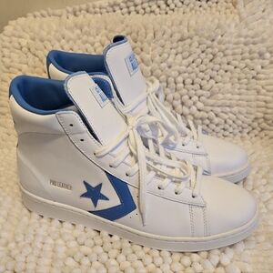 Converse Pro Leather HI White Coast Blue Michael Jordan UNC North Carolina